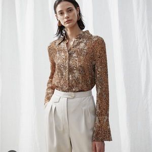 Nanushka Alena shirt sz medium